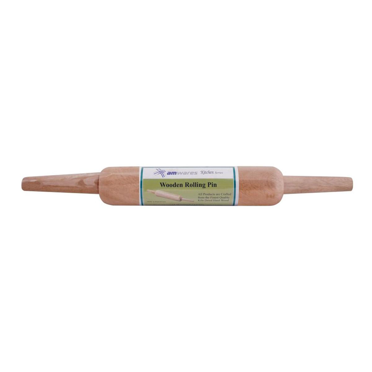 Amwares Mango Wood Pin Roller White 006005
