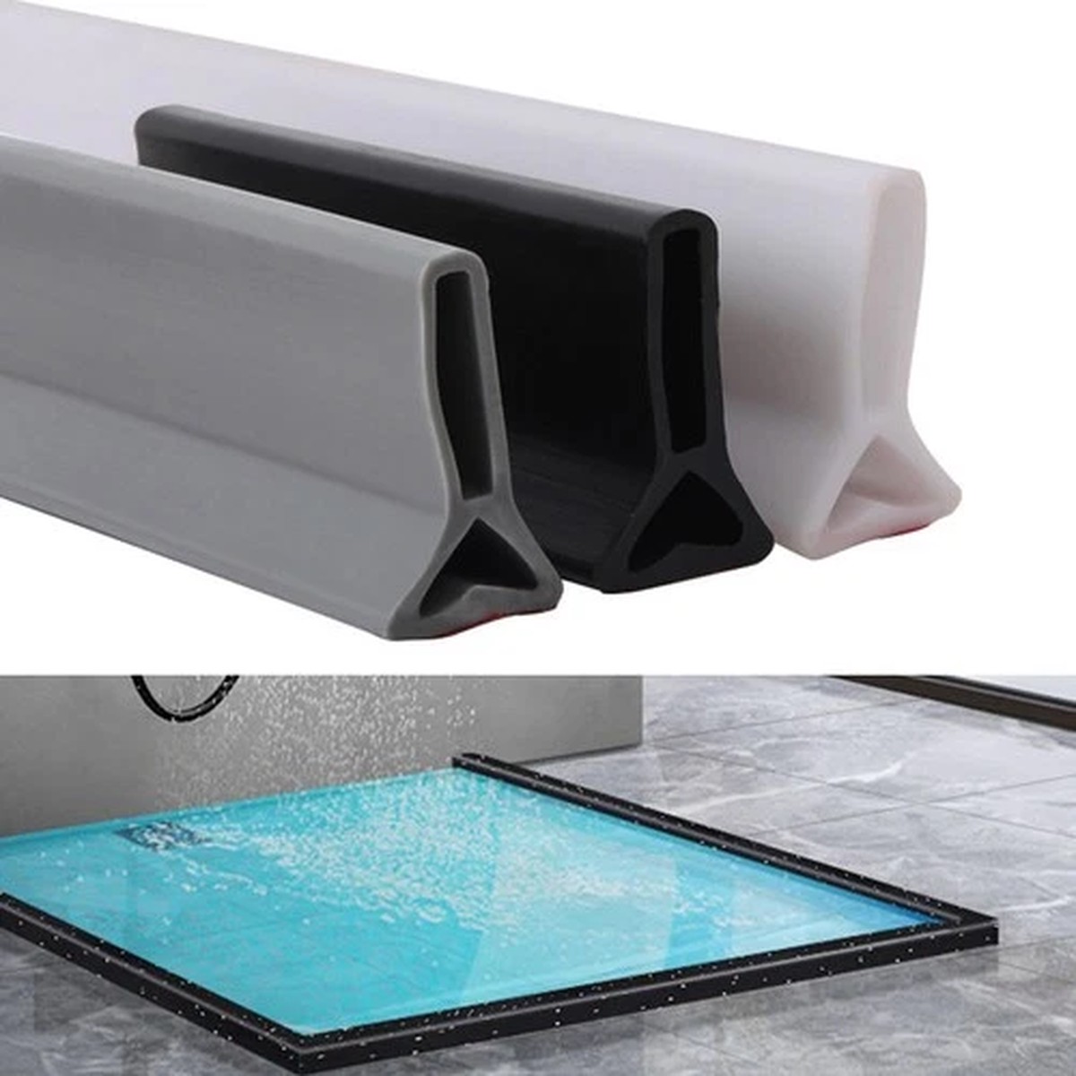 Water Barrier 50cm/100cm/150cm/200cm 5cm Height Accessories Bathroom Kitchens
