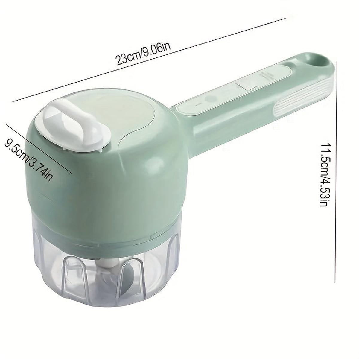 1pc, Electric Vegetable Slicer, Wireless Food Processor, 3 Functions, Rechargeable Food Processor, Electric