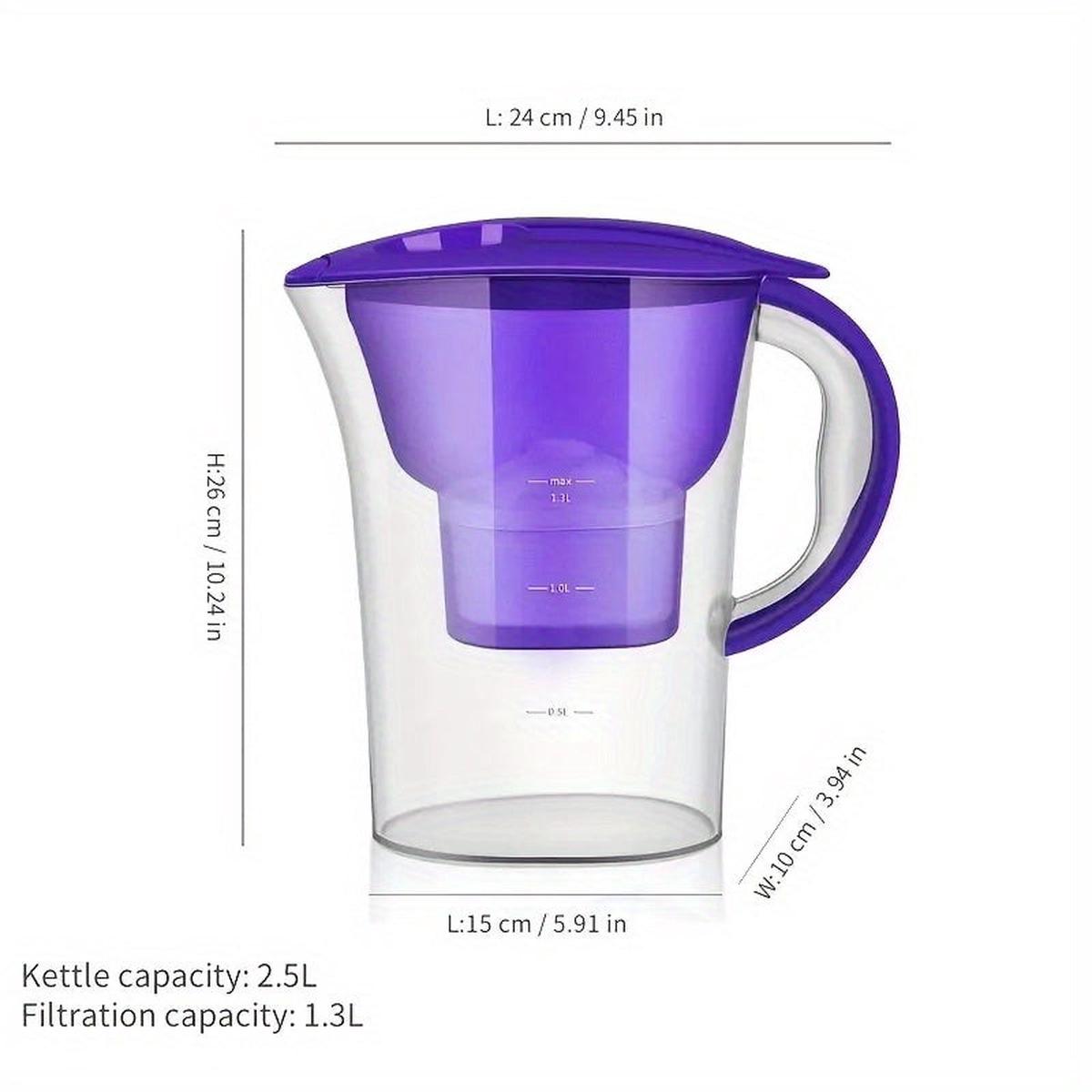 1pc Food Grade Activated Carbon Filter Kettle for Home and Office Water Purification