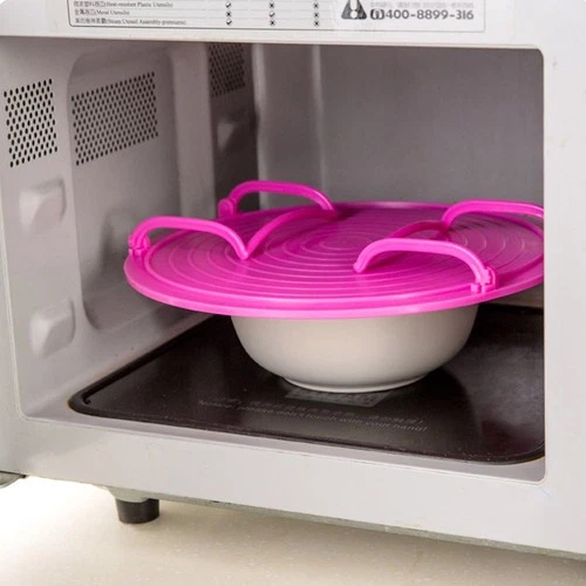 2Pcs Layered Storage Racks Kitchen Steaming Racks Microwave Oven Tray Holders