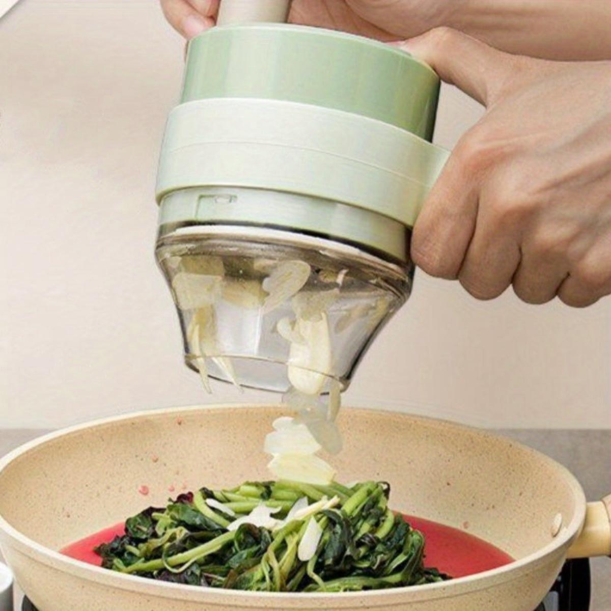 1set, Handheld Electric Vegetable Cutter Set, Portable Wireless Food Chopper, Garlic Chili Onion Celery Ginger