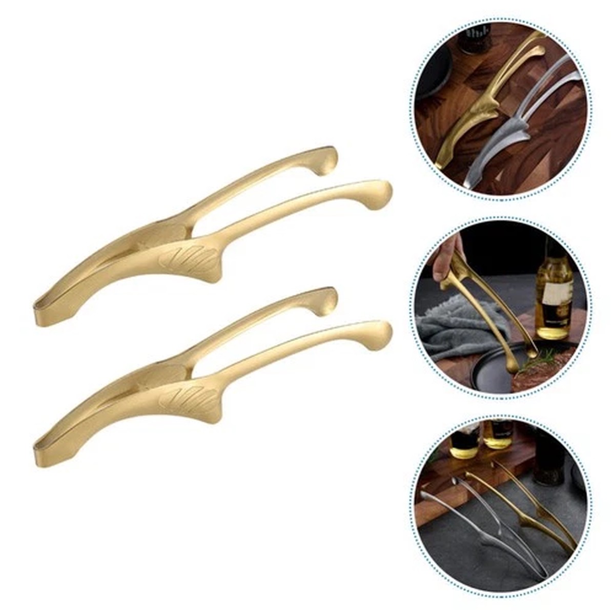 2 Pcs Barbecue Tongs Accessories Grill Clamp Kitchen for Cooking