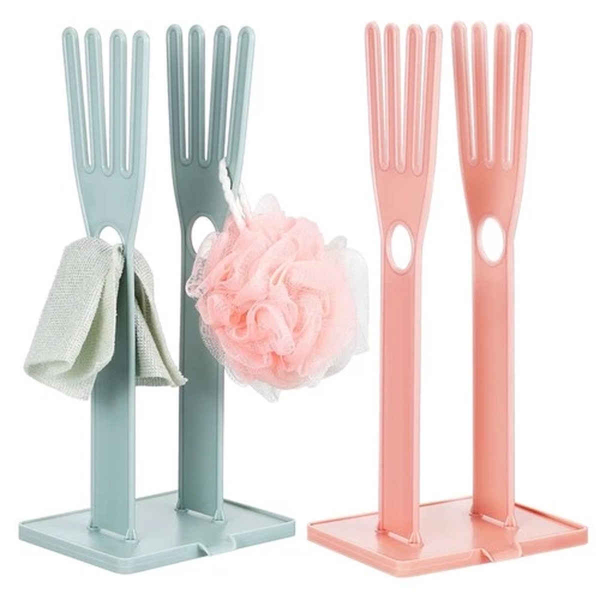 2-Pack Kitchen Glove Drying Rack 13.38X5.90X4.72In Detachable Countertop Stan...