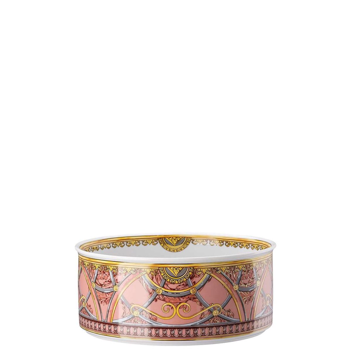 Versace meets Rosenthal La scala del Palazzo Small salad bowl diam. 19 cm. pink