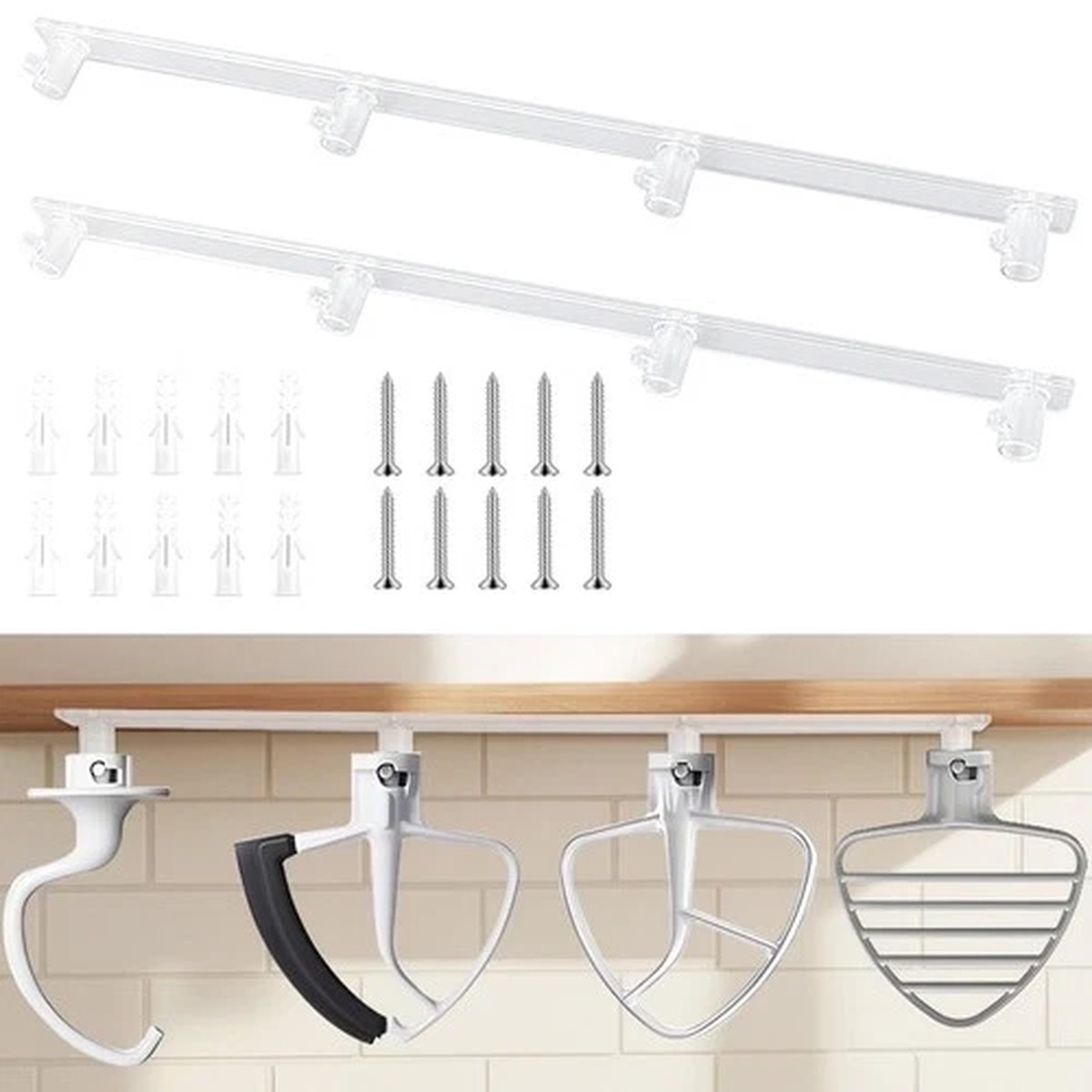 2 Pack Mixer Attachment Holder for Kitchen Aid Stand Accessories and...