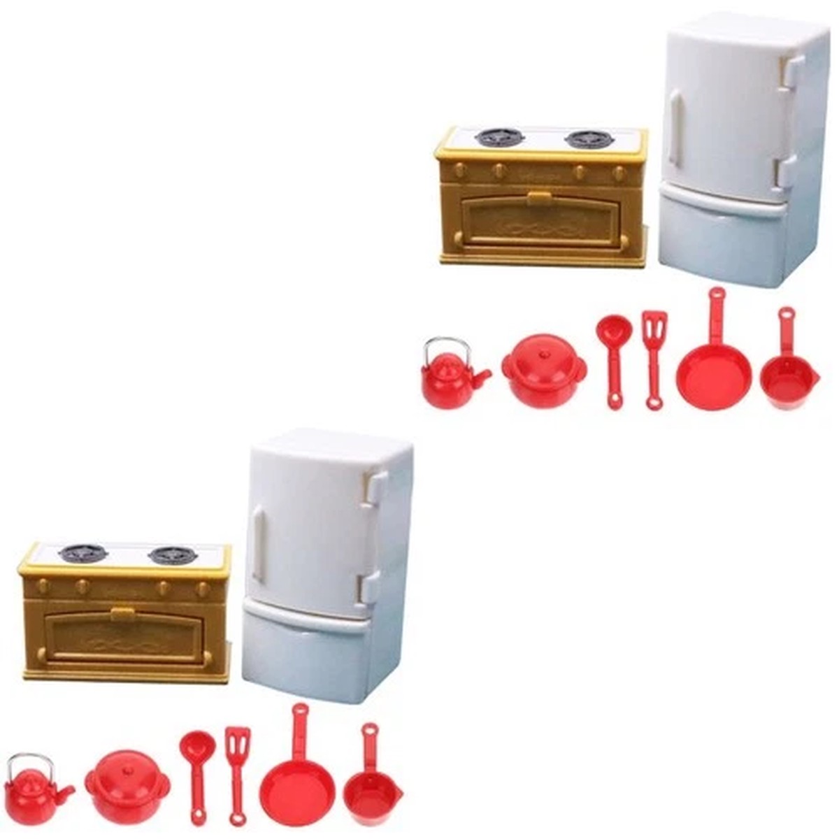 2 Sets Miniature Things House Accessories Kitchen Utensils Model