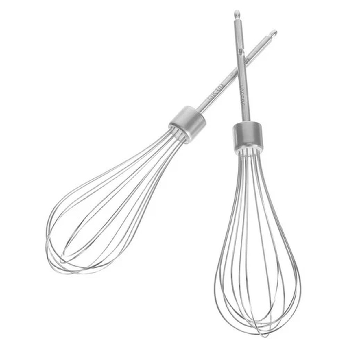 2 Pcs Baking Mixer Attachments Stainless Steel Beaters for Kitchen Use