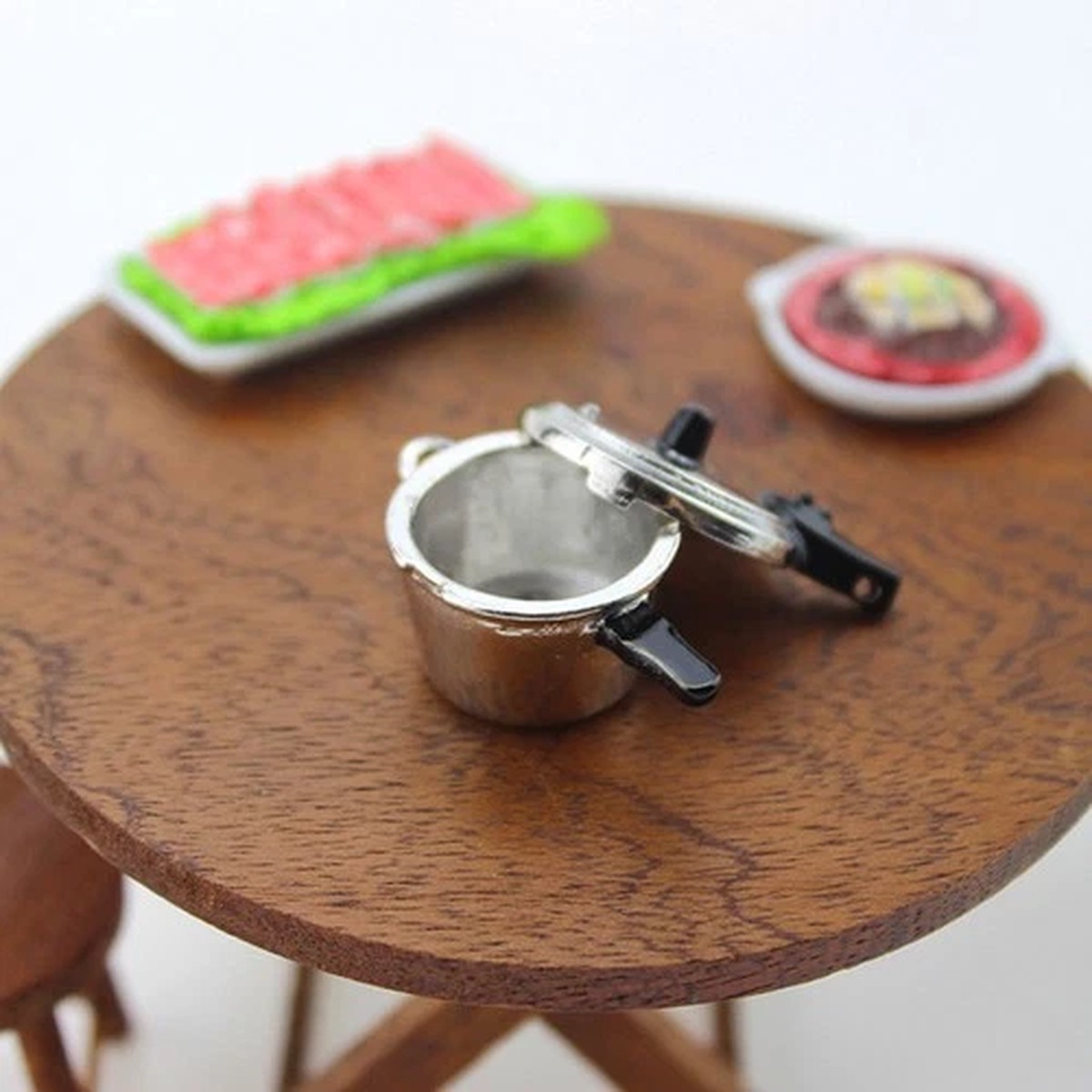 2 PCS Miniature Dollhouse Cookware Cooking Utensil Kitchen Accessories