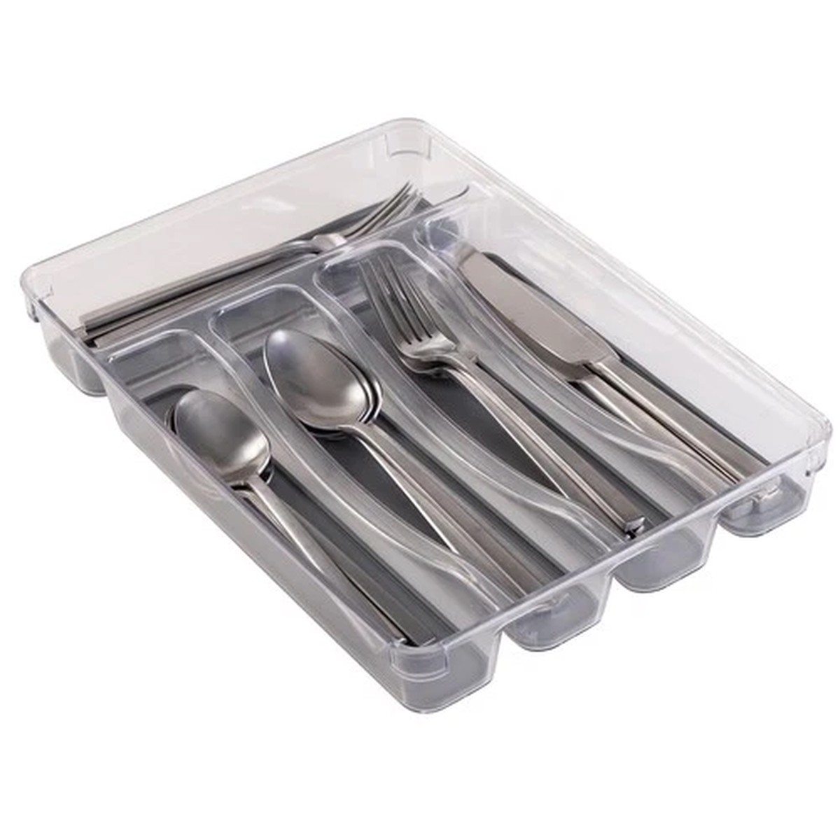 23195 Utensil and Cutlery Drawer Organizer, Divider, Tray, Storage, 5 Compart...