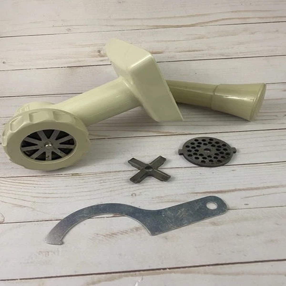 Vtg Oster Regency Kitchen Center Mixer Replacement Parts Meat Grinder Attachment