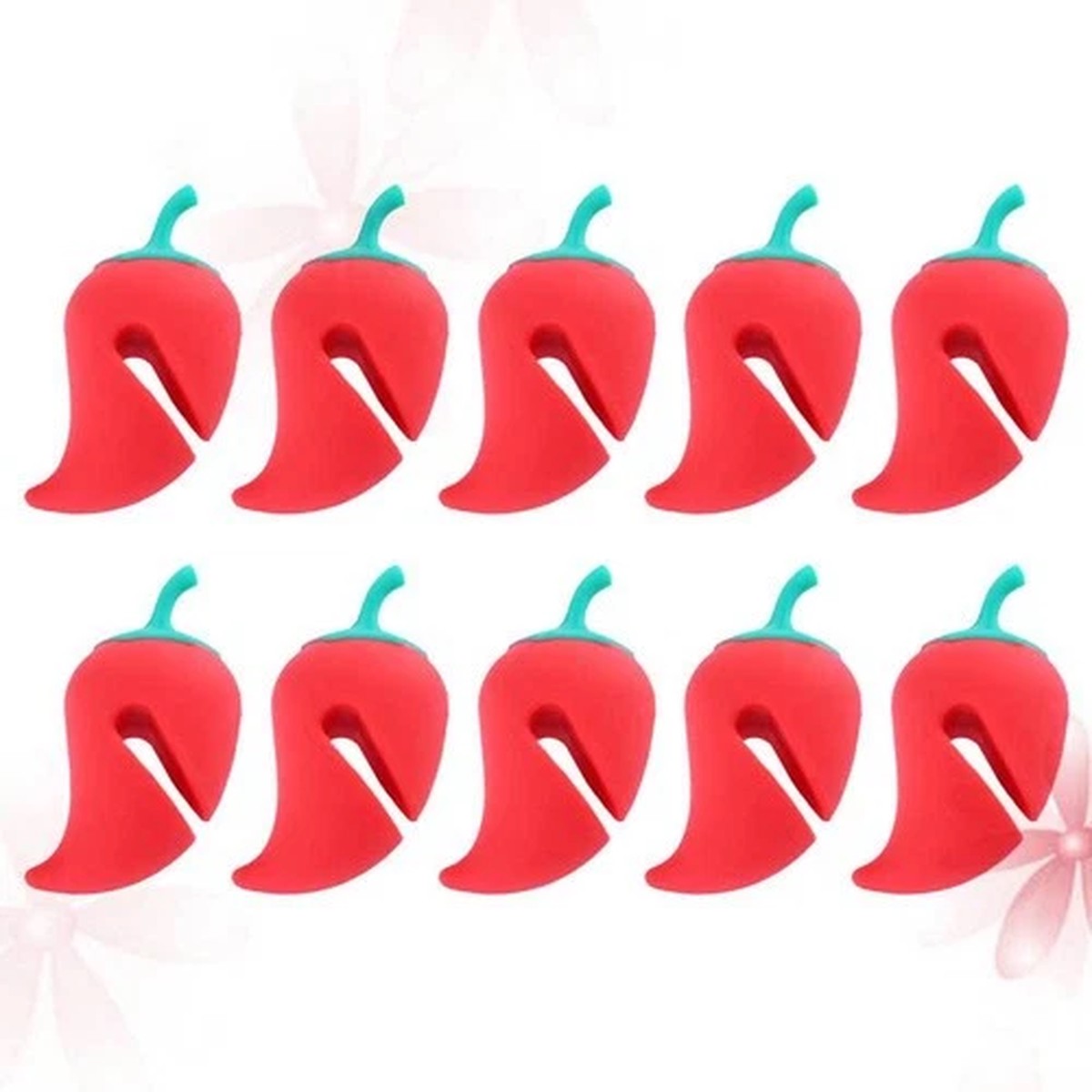10 Pcs Spill Stopper Silicone Lid Cover Pot Accessories Overflow Preventer