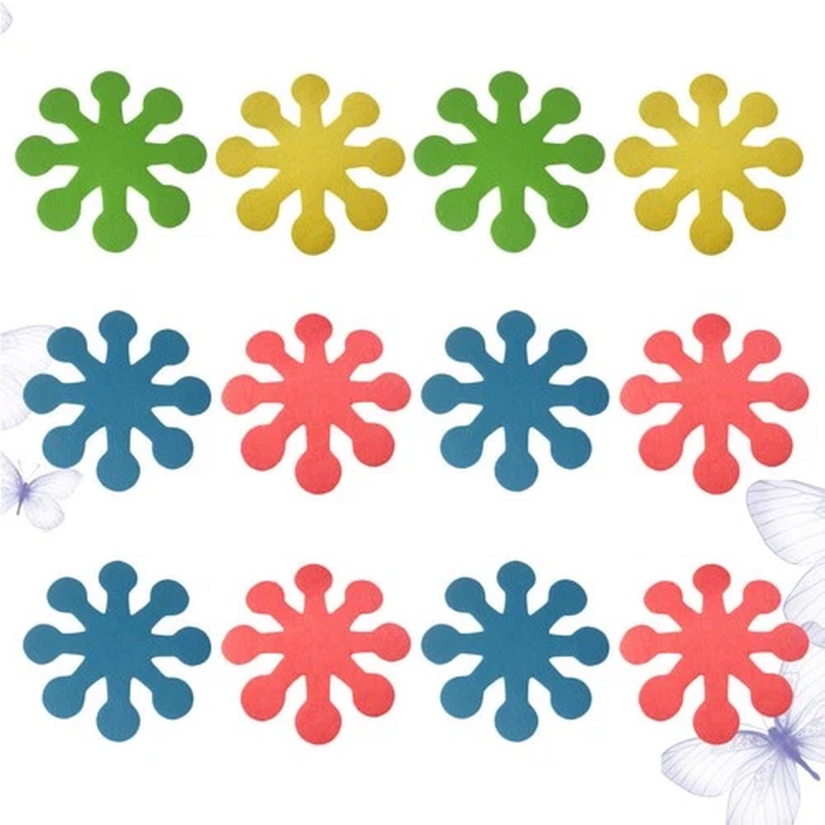 12 Pcs Festival Party Decorations Table Placemats Dinner Dining Accessories
