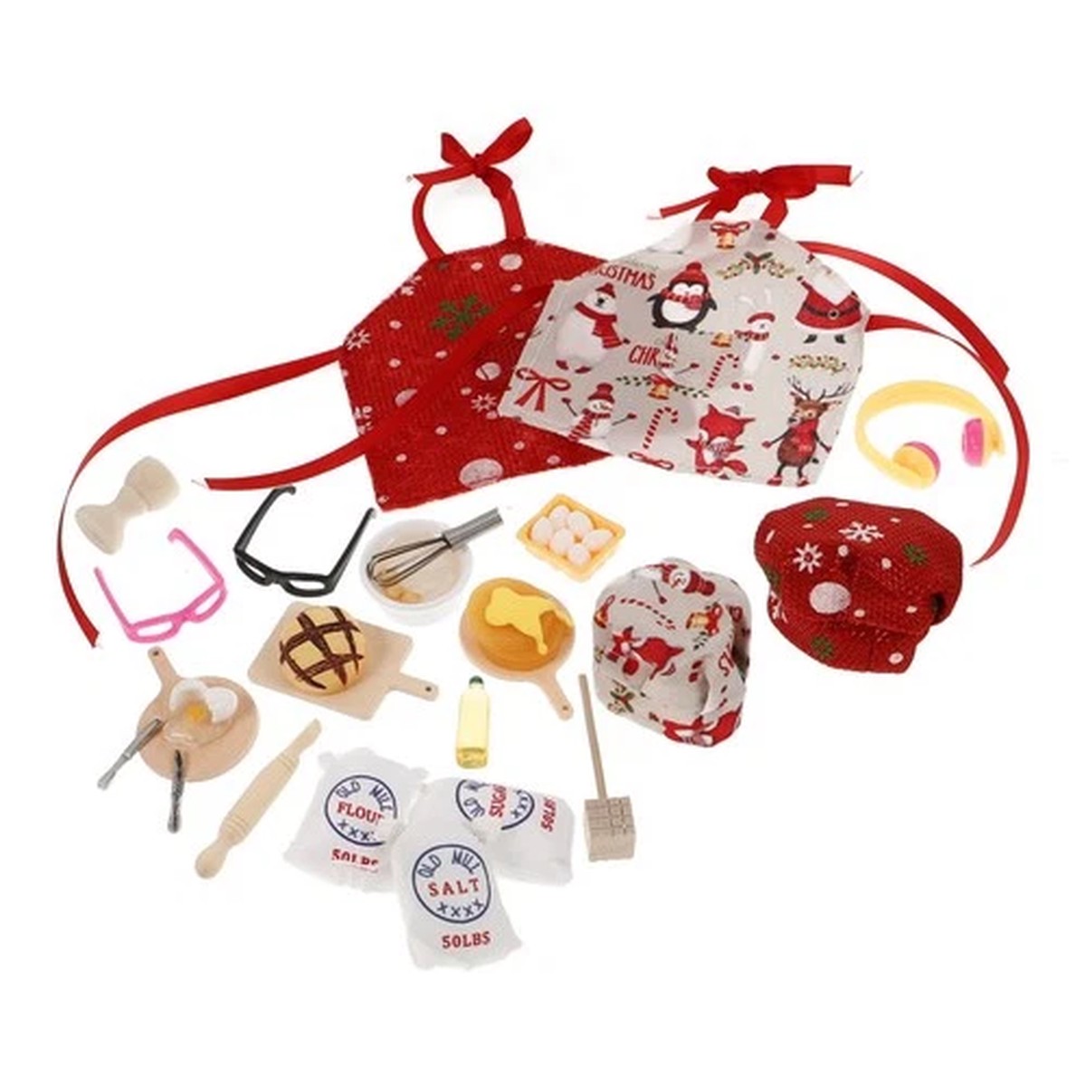 2 Sets Tiny House Baking Accessories Mini Kit Miniature Kitchen Utensils