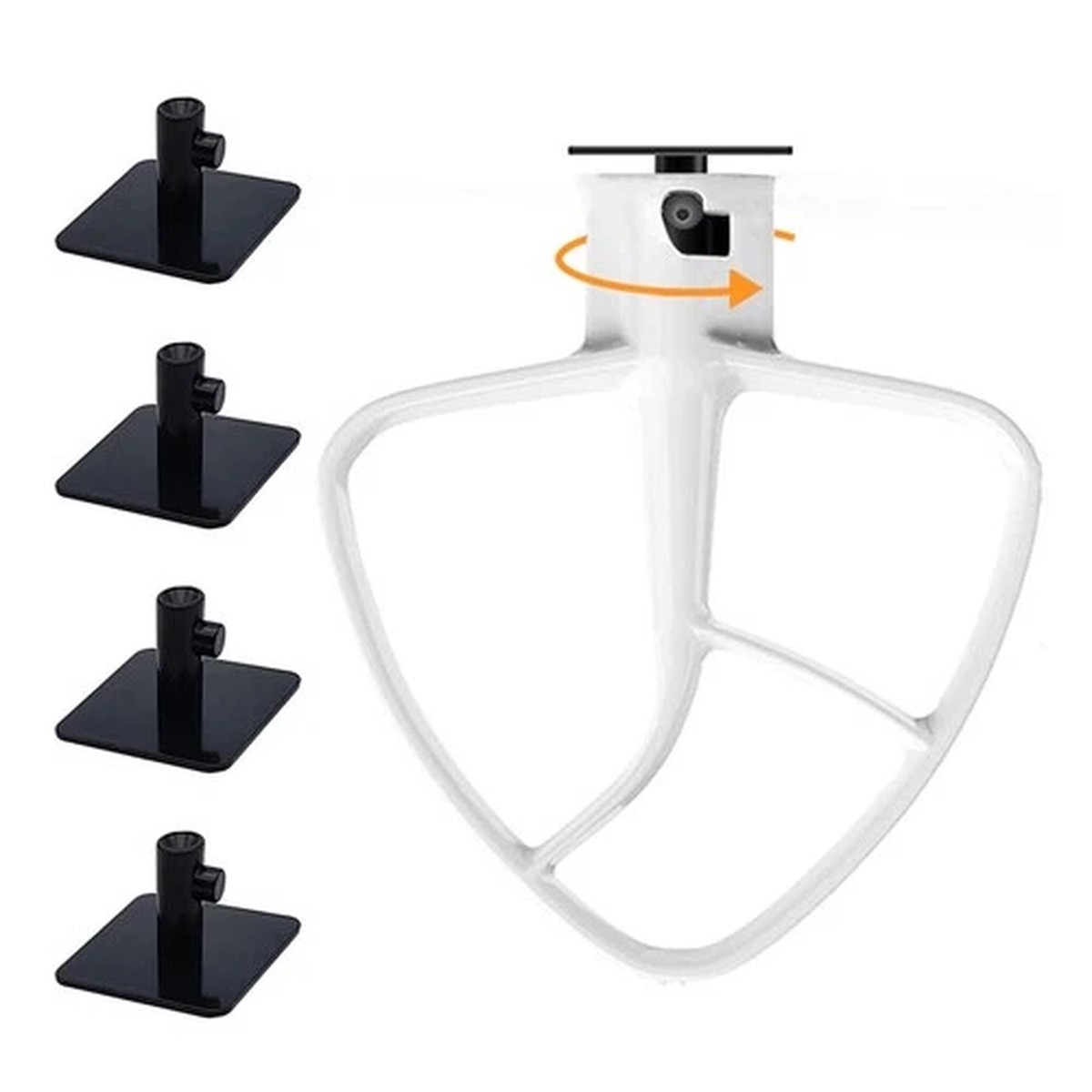 4 Pack Stand Mixer Attachment Holders, Food Mixer Accessories Hooks Compatibl...