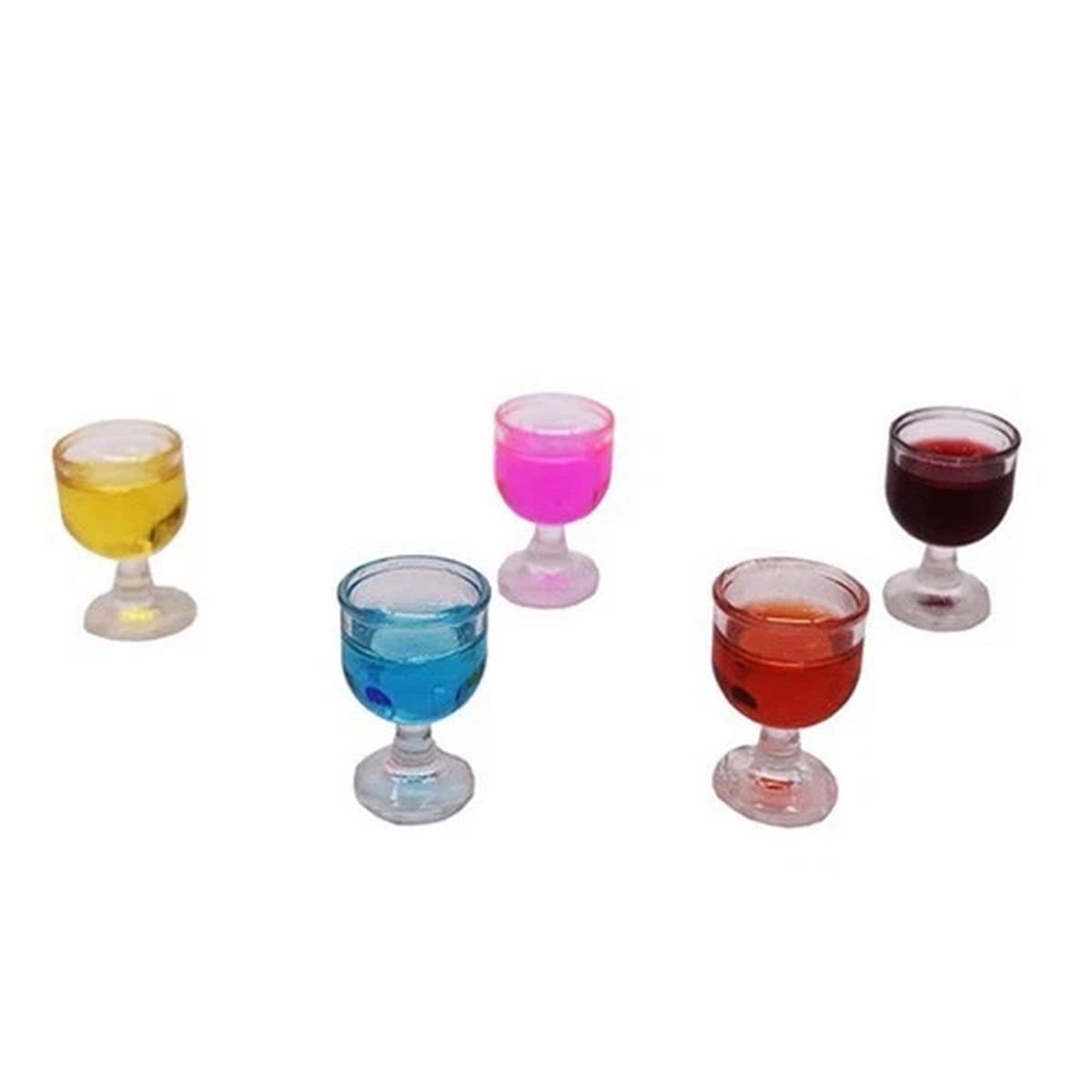 5 Pcs Miniature Cups for Dollhouse Decorations Furniture Food Accessories