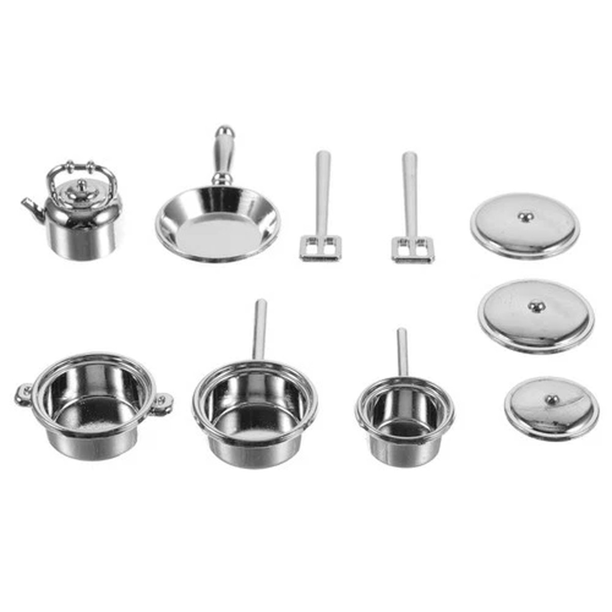 10 Pcs Mini House Kitchen Accessories Toy Miniature Cooking Play Utensils