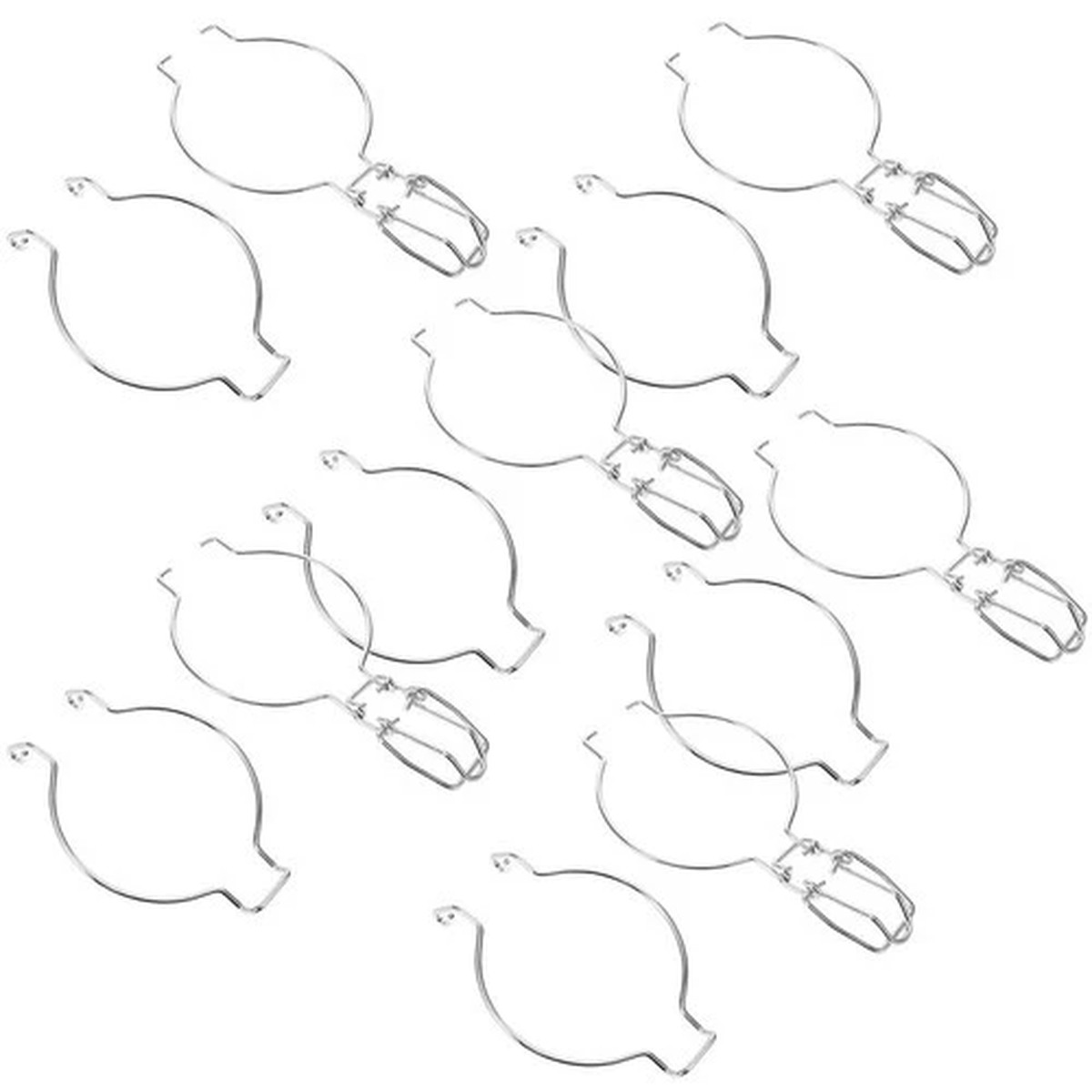 12 Pcs Kitchen Storage Jars Canning Wire Clamps Glass Accessories