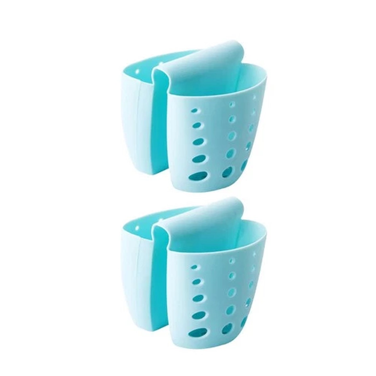 2 Pcs Sponge Holder for Kitchen Sink Accessories Drainage Storage Rack