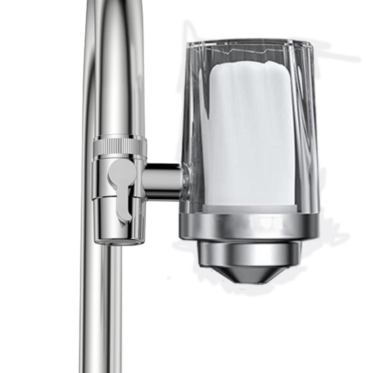 1pc Detachable and Washable Stainless Steel Faucet Water Purifier - Enjoy Clean and Healthy Water at Home