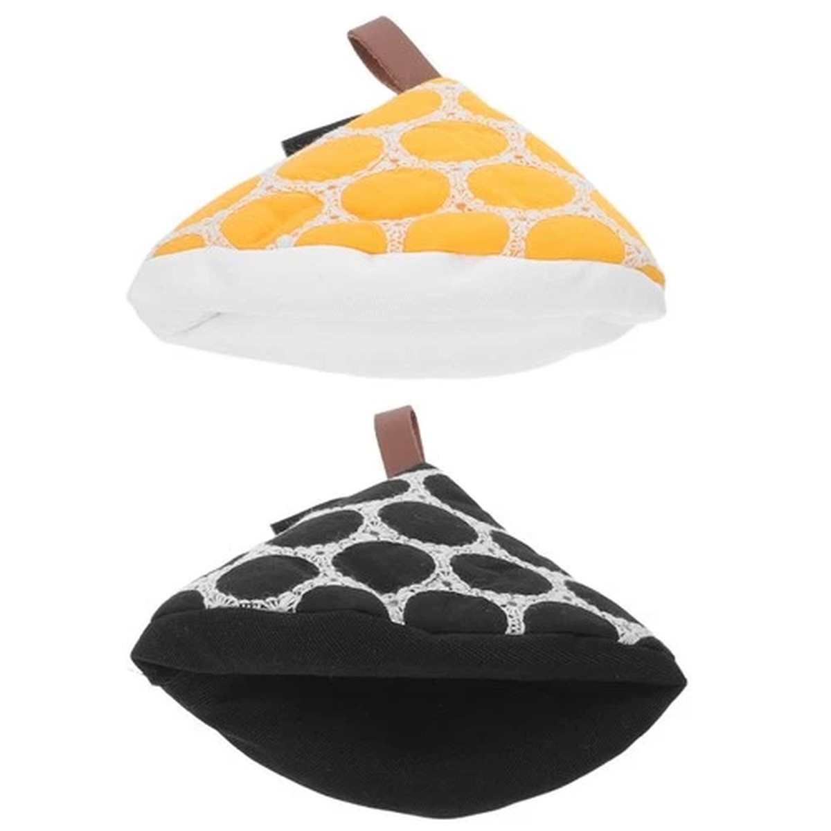 2 Pcs Pot Handle Covers Kitchen Accessories Heat Resistant Lid Mitts