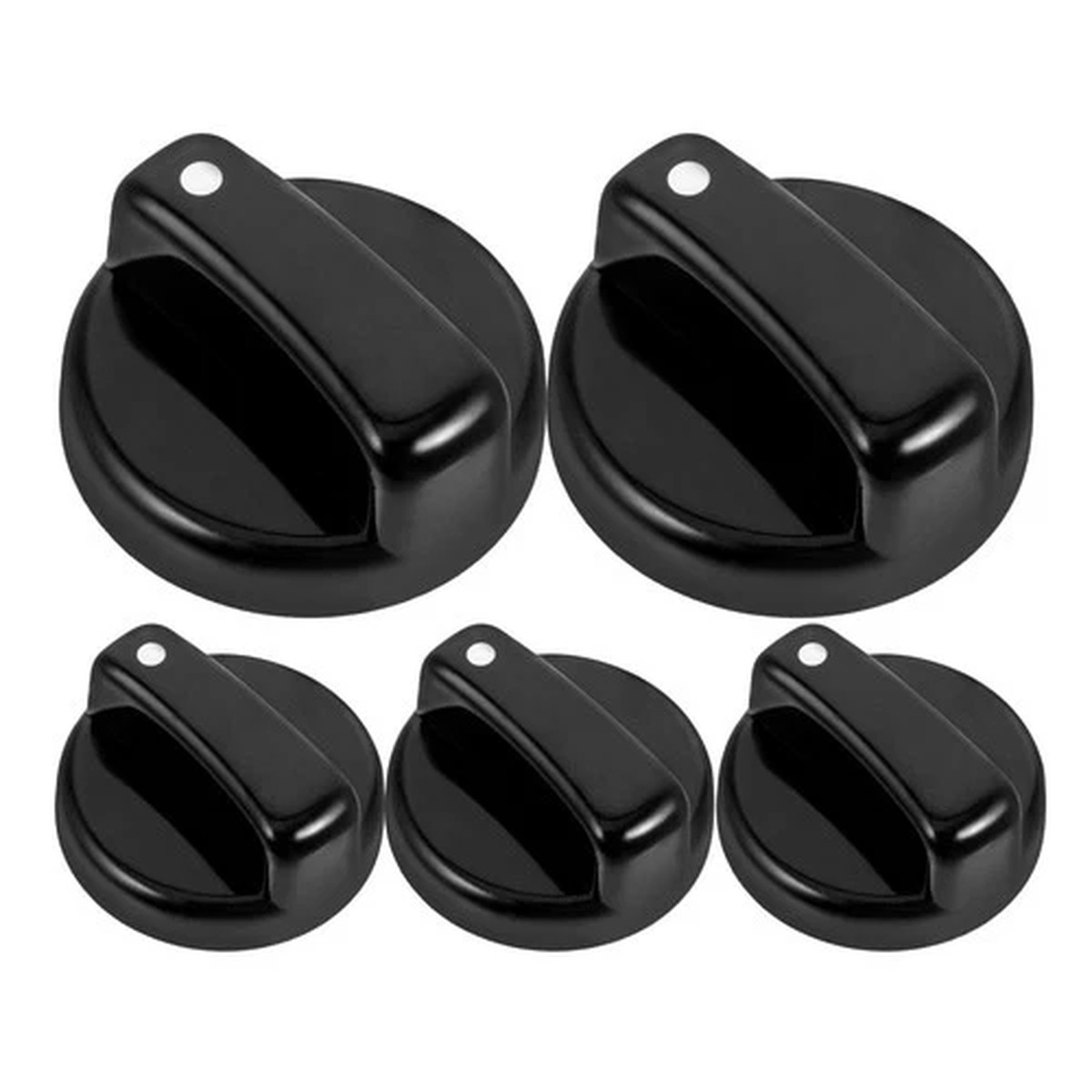 5 Pcs Stove Accessories Replacement Gas Hob Knobs Kitchen Cooker