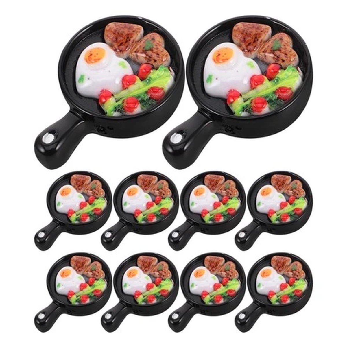 10 Pcs Miniature Kitchen Accessories Food Props Breakfast Ornament
