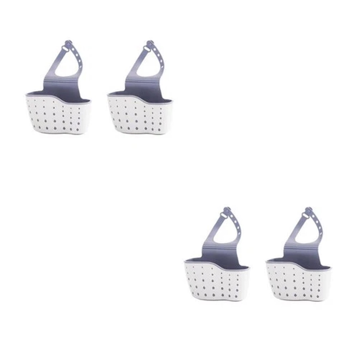 2 Count Sink Drain Hanging Shelf Dish Sponge Holder Kitchen Storage Rack