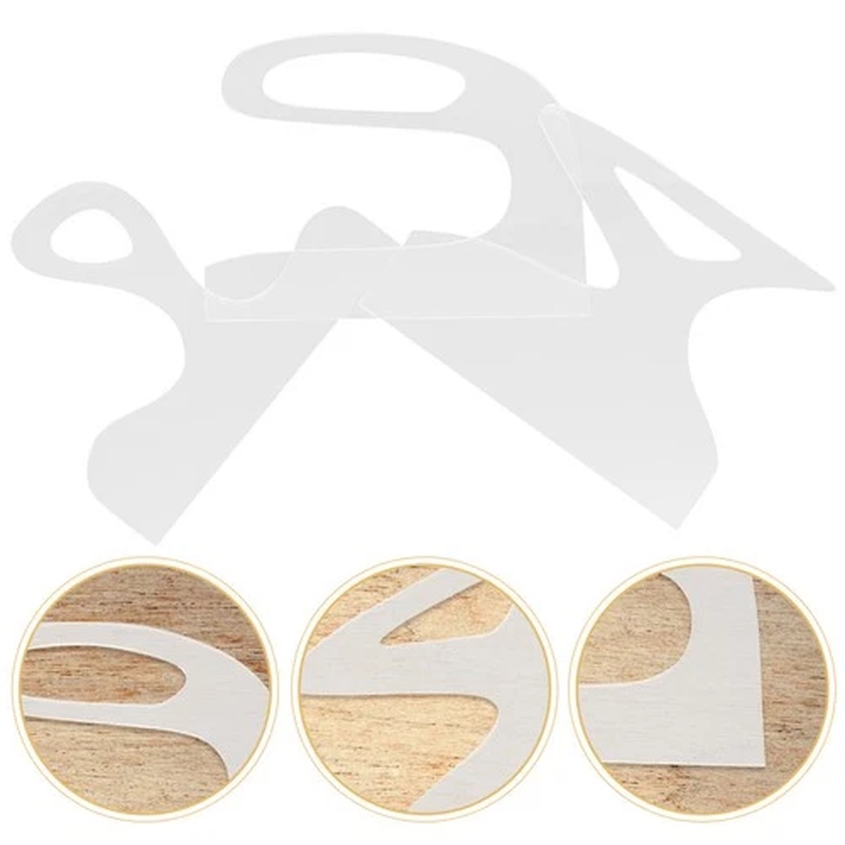 3 Pcs Woodworking Templates Kitchen Accessories Handle Design Stencil