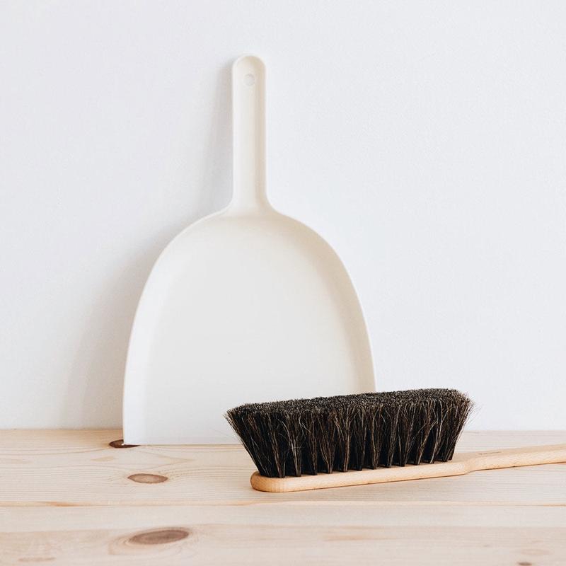 Wood Hand Broom & Dustpan Set I
