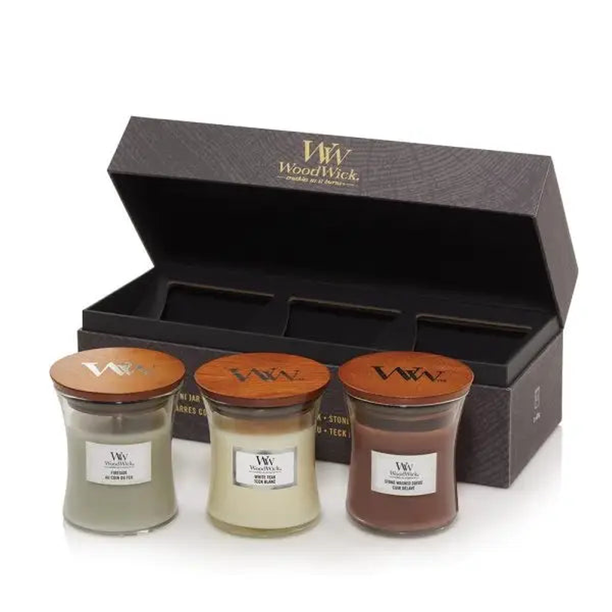 WoodWick 3 Mini Gift Set - Woody/Floral - Woody
