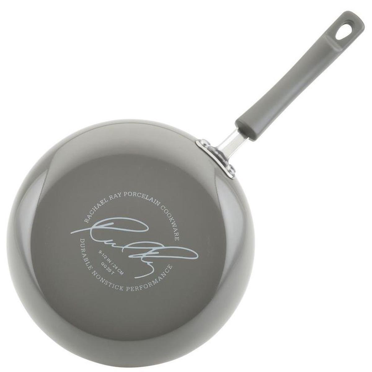19-Piece Sea Salt Gray Nonstick Cookware Set with Containers