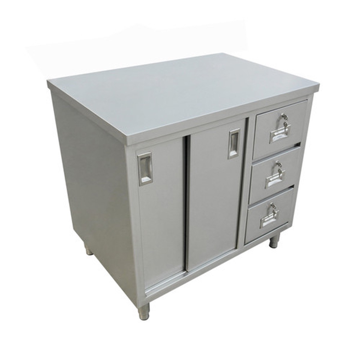 44191 | 72' | Work Table, Cabinet Base Sliding Doors