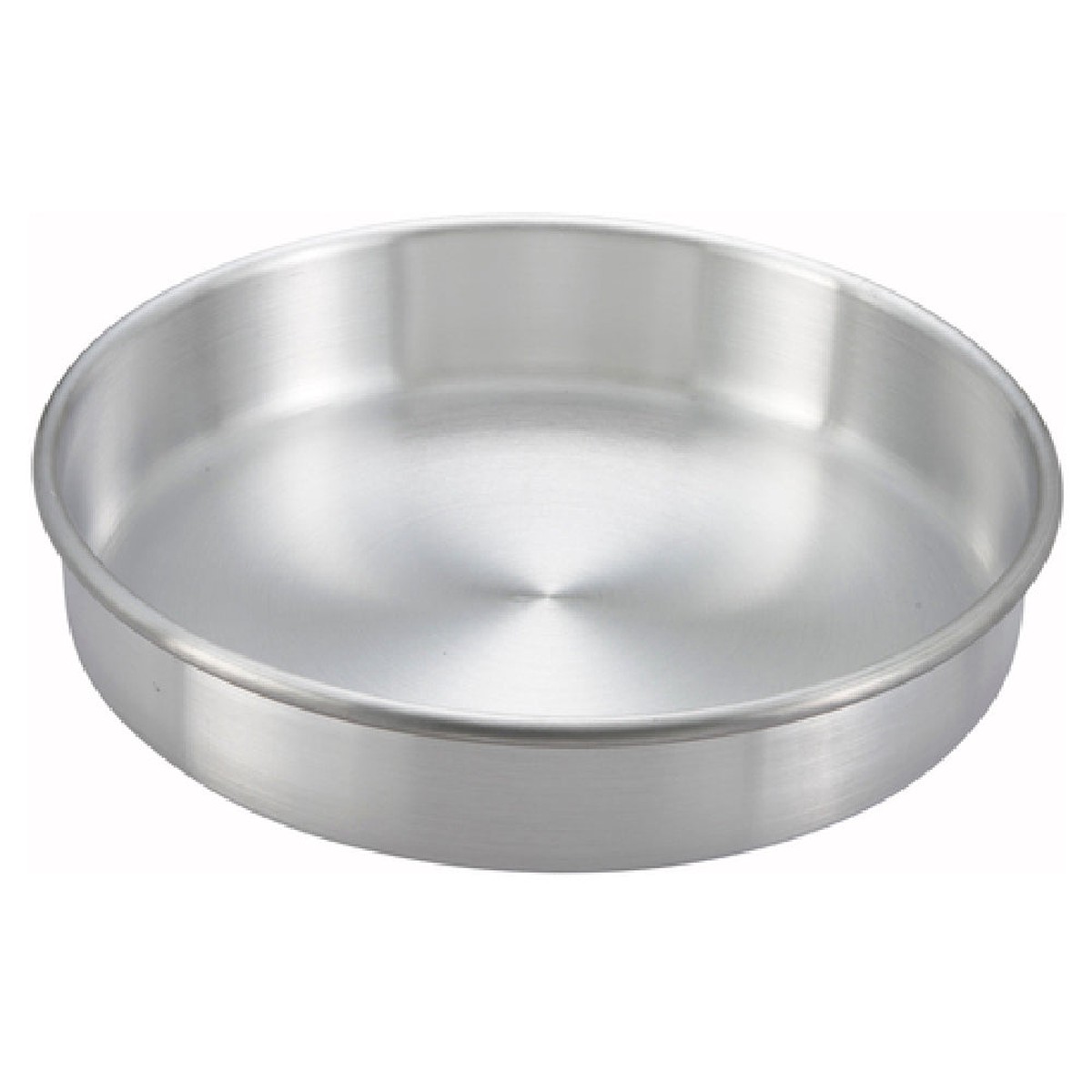 Winco ACP-122 12 Inch Diameter Round Layer Cake Pan Aluminum with Satin Finish