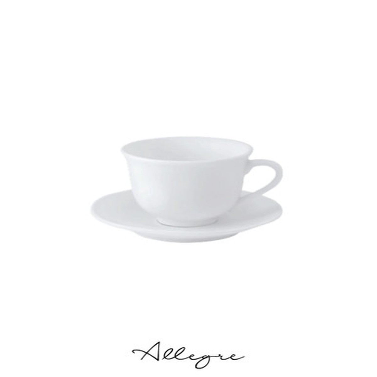 160 ml (5.4 oz) Orient Tea Cup and 5.7 in. Coupe Saucer - Chinawhite