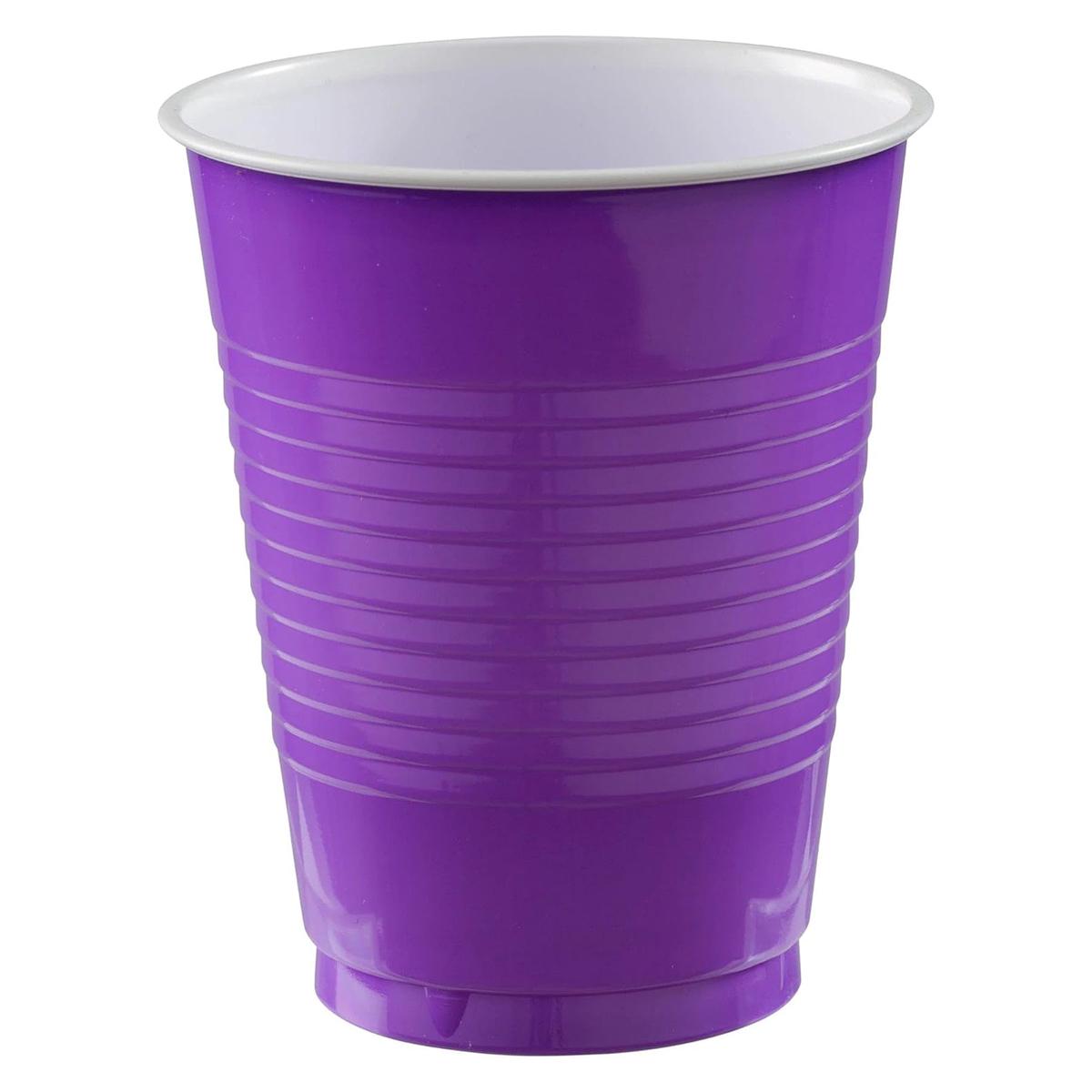 20Pcs Plastic Cups - Purple