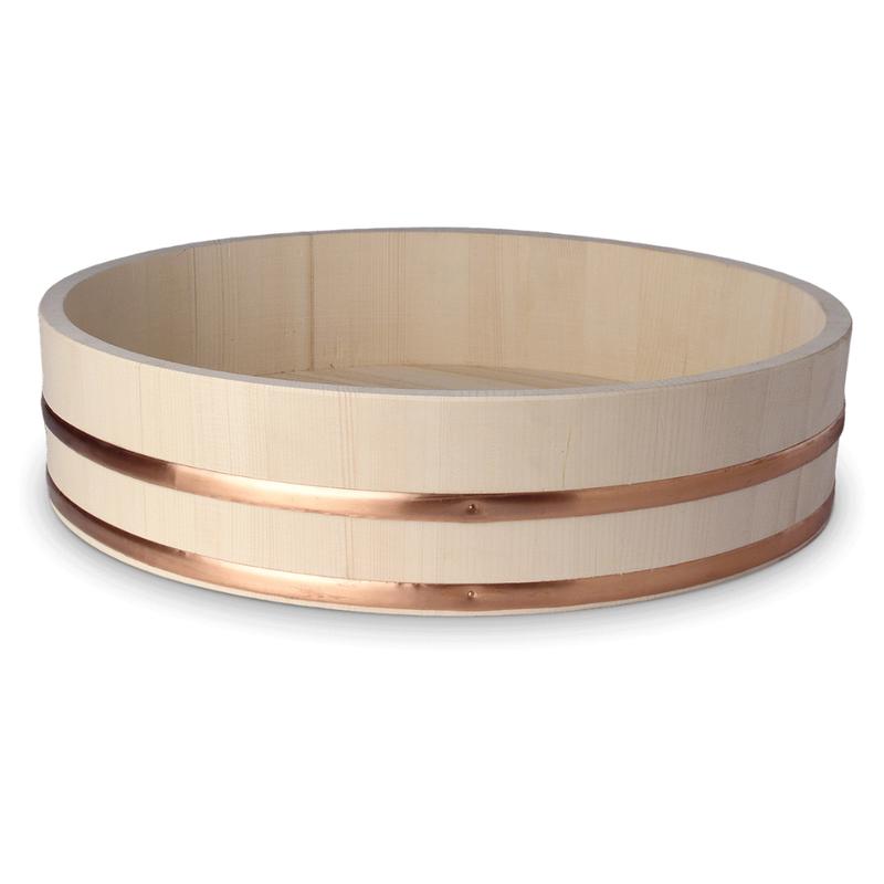 Wooden Hangiri Sushi Rice Mixing Tub - 27cm