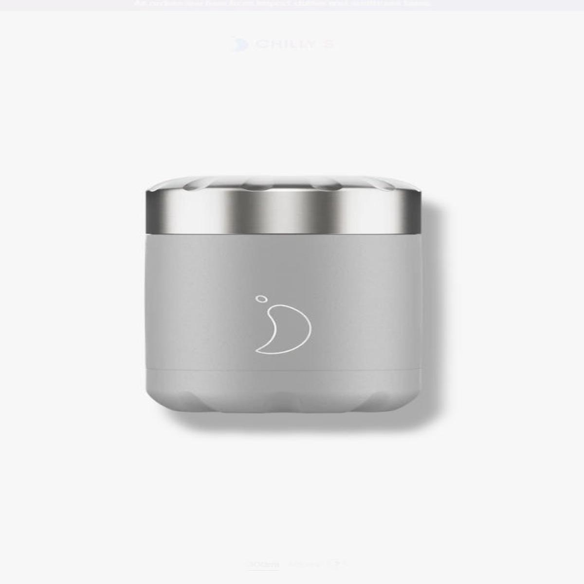 300ml Food Pot Monochrome Grey