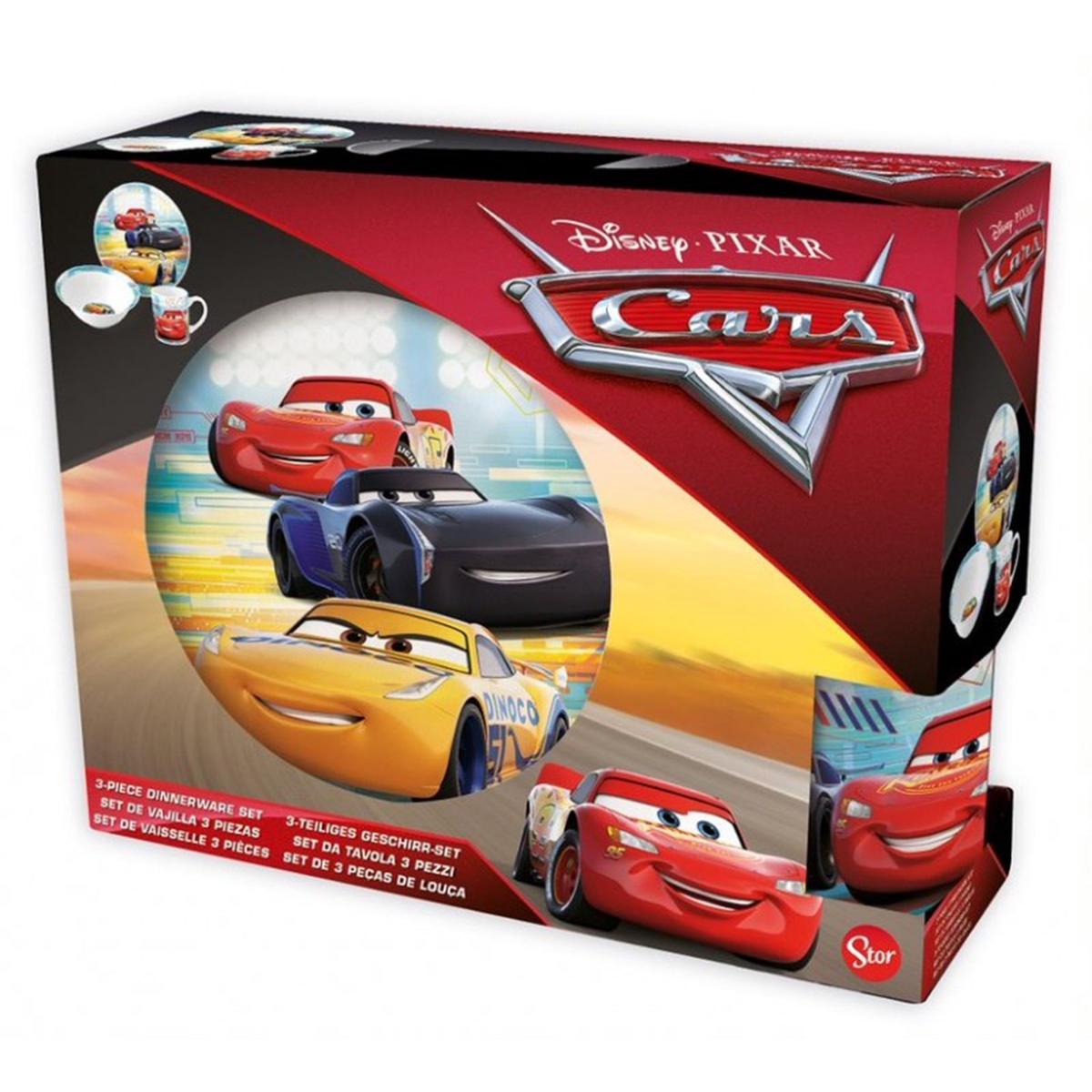 3Pcs Pixar Cars Dinnerware Set