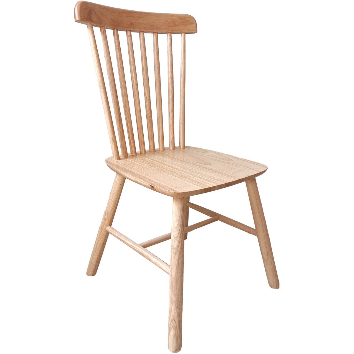 Wood Windsor Back Dining Chair with Wooden Seat | F1069