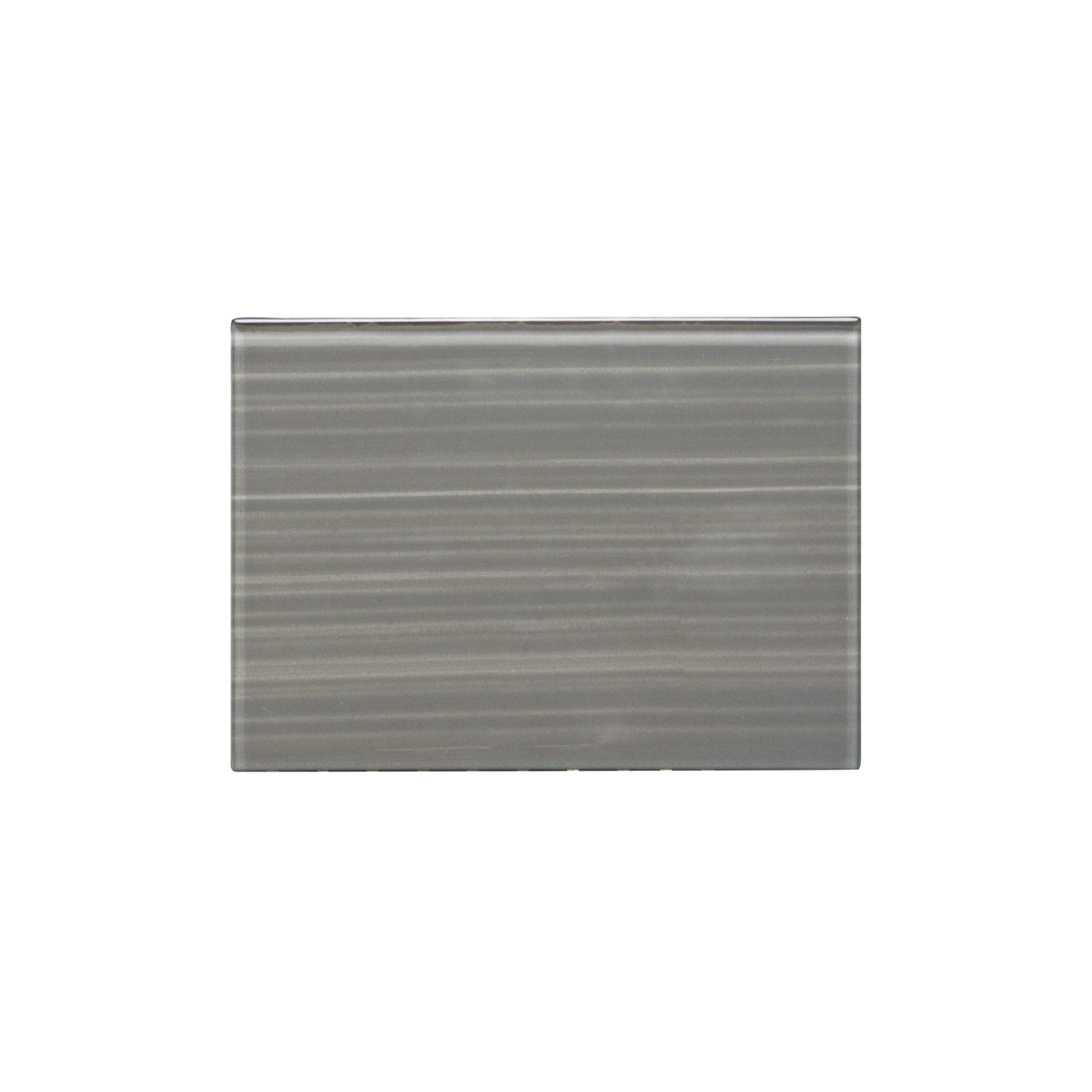 WS Tiles EZ-Tach Dark Gray 3-in x 6-in Hand-painted Glass Peel and stick Wall Tile