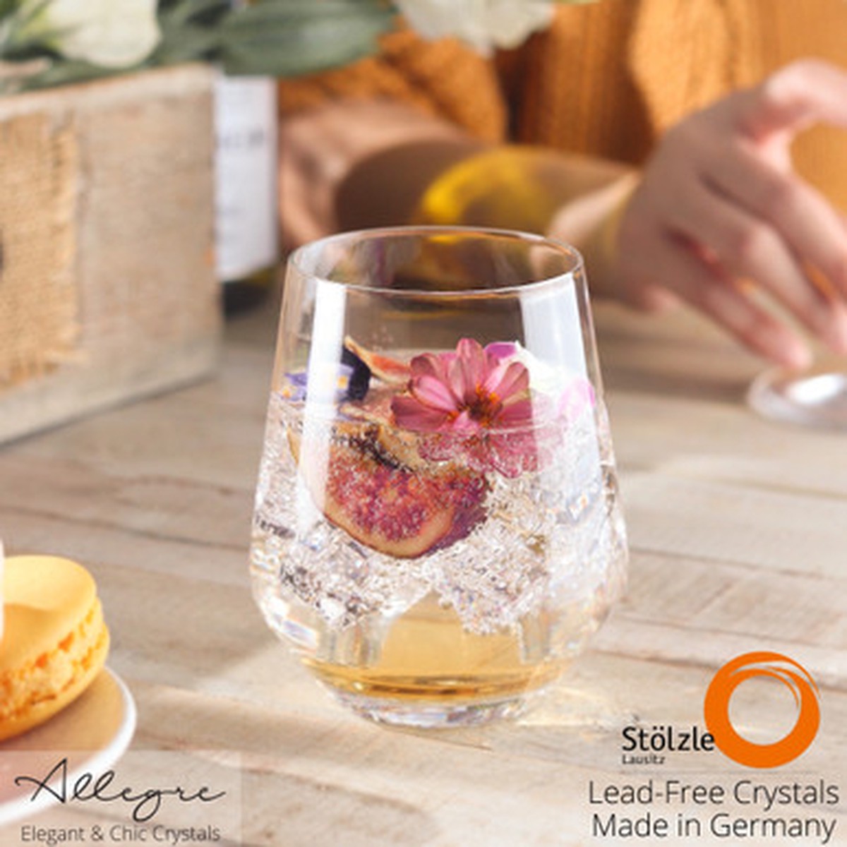 370 ml (13 oz) for Water, Juice, Whisky, Cocktail, Set of 6 - Quatrophil