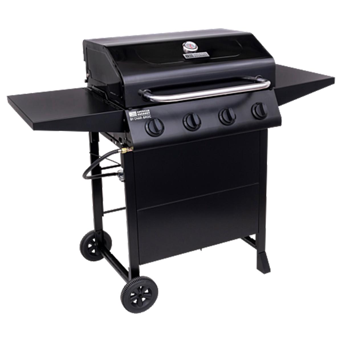 4-Burner Cart-Style Liquid Propane Gas Grill - Black
