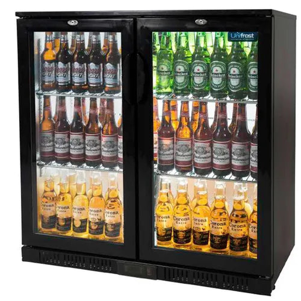 **Deal**Unifrost BC20HBE Bar Display Cooler Hinged Double Door
