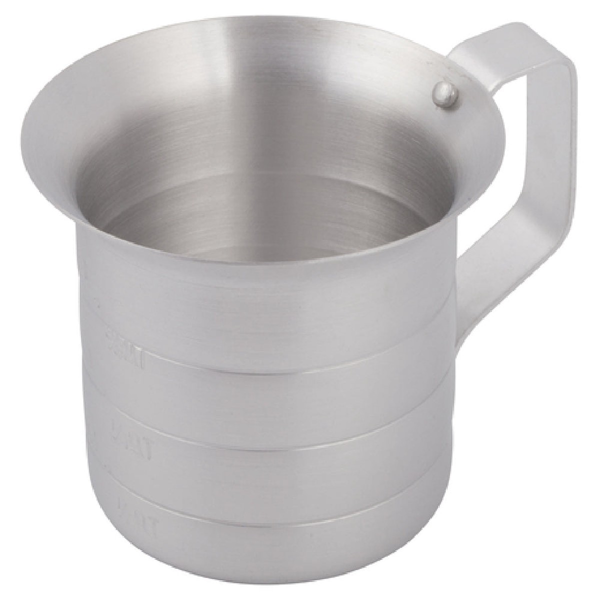 Winco AM-05 1/2 Qt Aluminum Measuring Cup for Accurate Portions