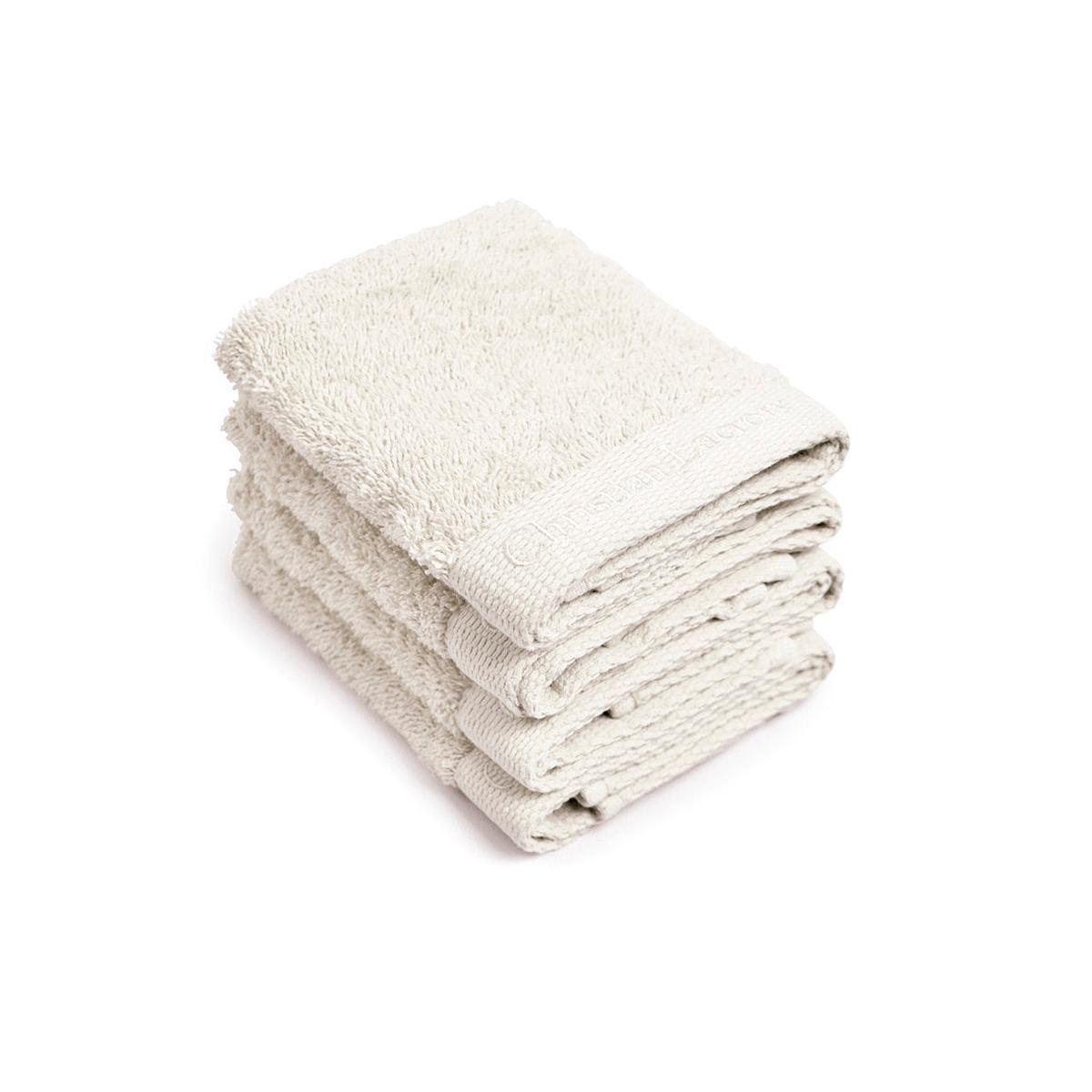 4 guest towels - 30 x 30 cm - White