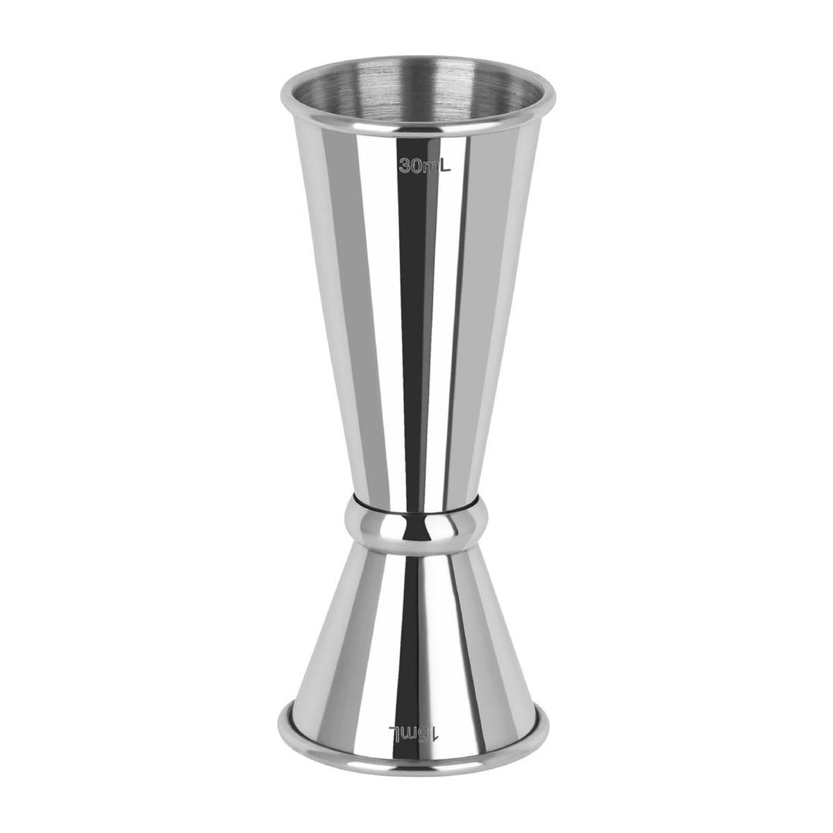 Zanzi Tokyo with Curled Edge Stainless Steel Jigger 15/30ml PAS-FZ752