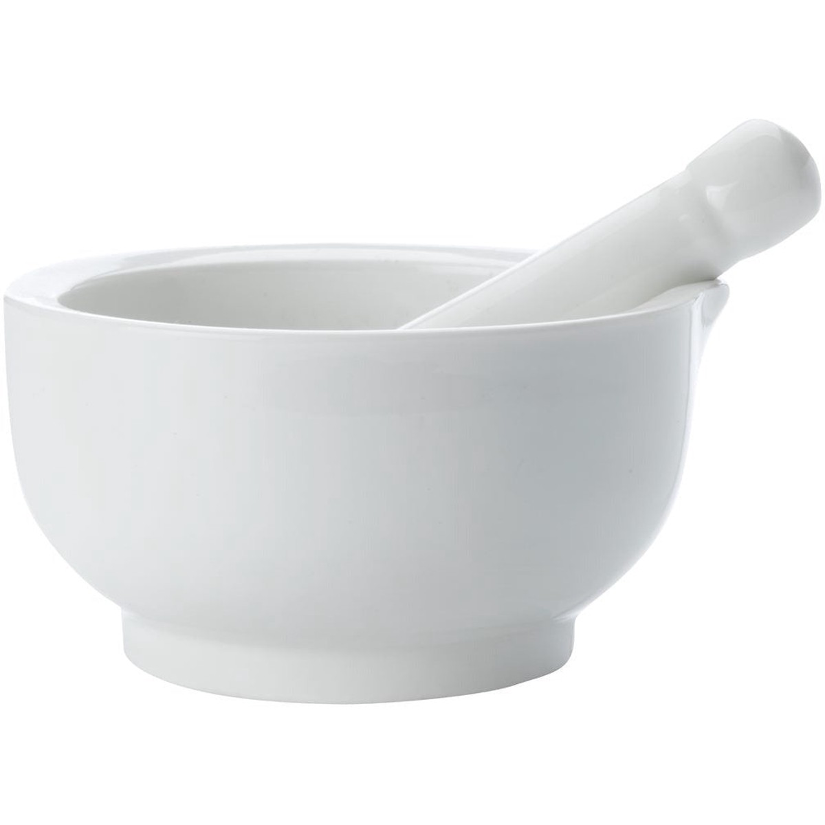 White Basics Mortar And Pestle 12cm