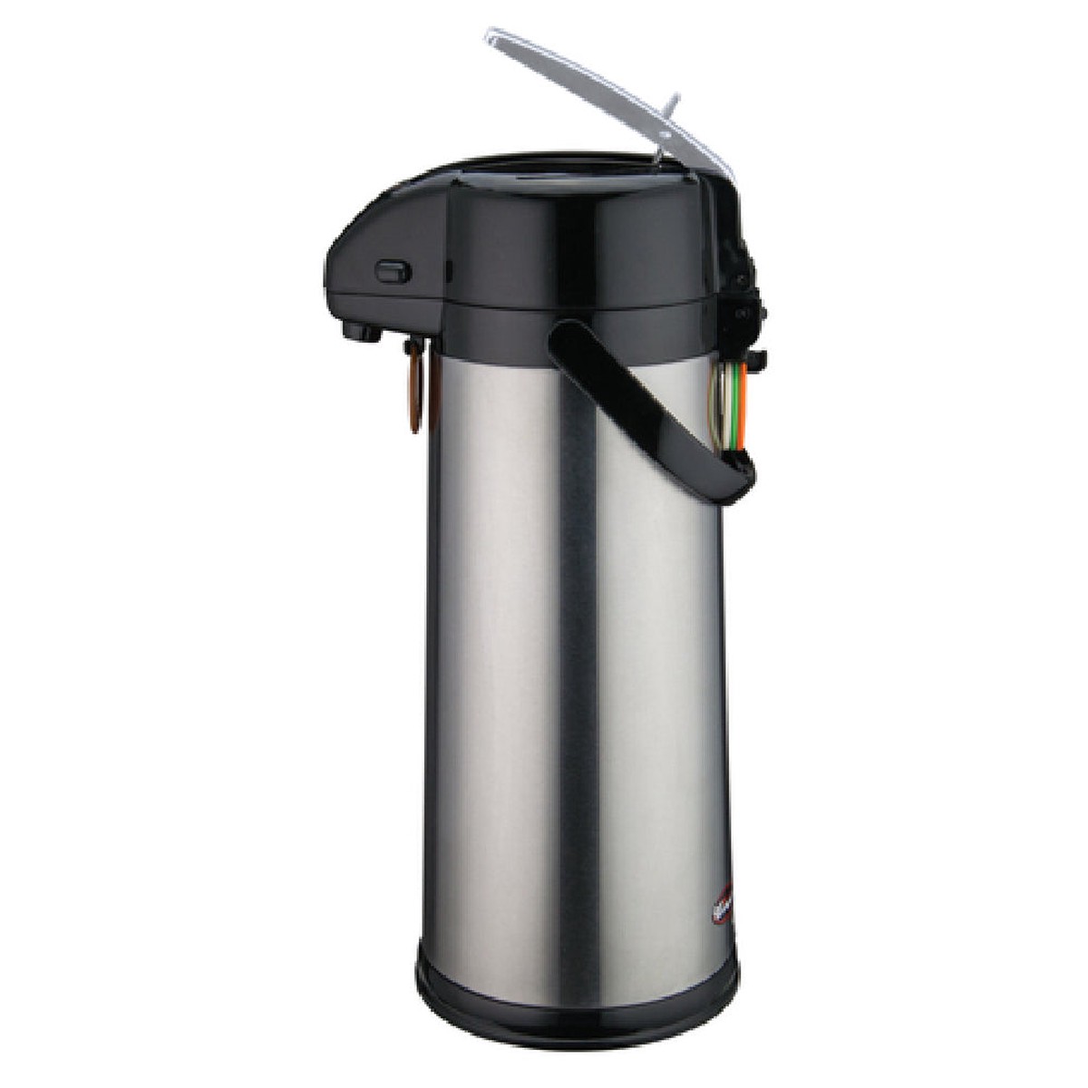 Winco AP-835 3.0 Liter Airpot Glass Liner Lever-Top Stainless Steel with Tags