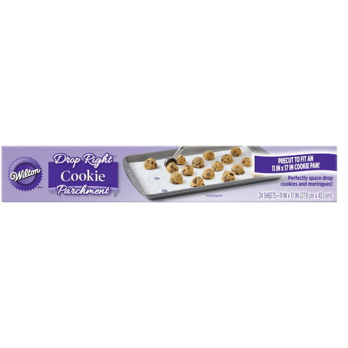 Wilton Drop Right Cookie Parchment Paper Sheets | 24-Count